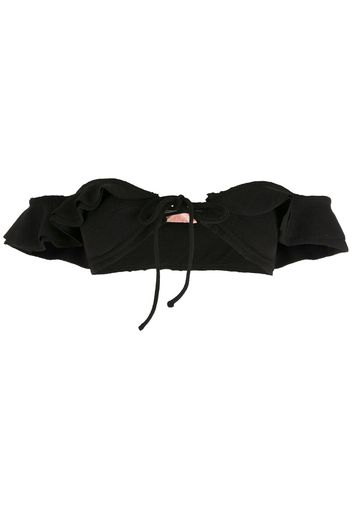 Clube Bossa Slip bikini con ruches - Nero