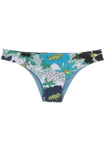 Clube Bossa Slip bikini a fiori Niarchos - Blu