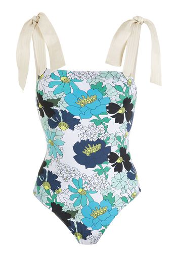 Clube Bossa Costume intero a fiori - Blu