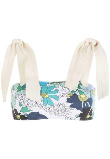 Clube Bossa Top bikini a fiori - Blu