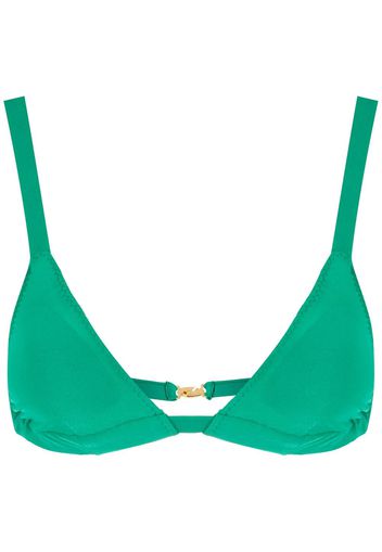 Clube Bossa Top bikini Paladina con effetto jacquard - Verde