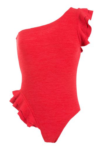 Clube Bossa Costume intero Koss con ruches - Rosso