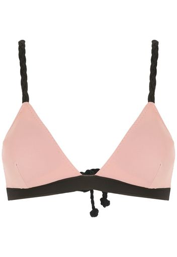 Clube Bossa Top bikini con bordo a contrasto - Rosa