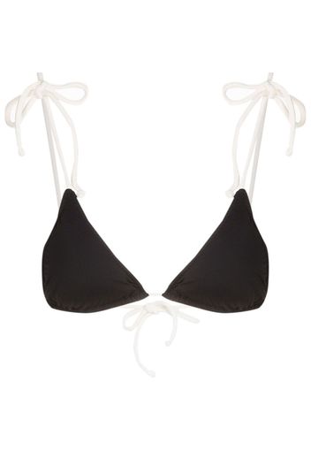 Clube Bossa Top bikini bicolore - Nero