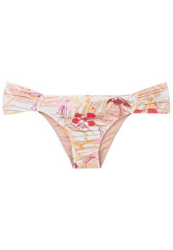 Clube Bossa Slip bikini Ricy a fiori - Toni neutri