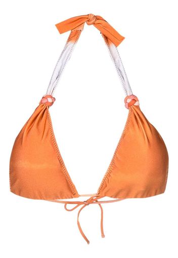 Clube Bossa Top bikini con dettaglio ad anello - Arancione