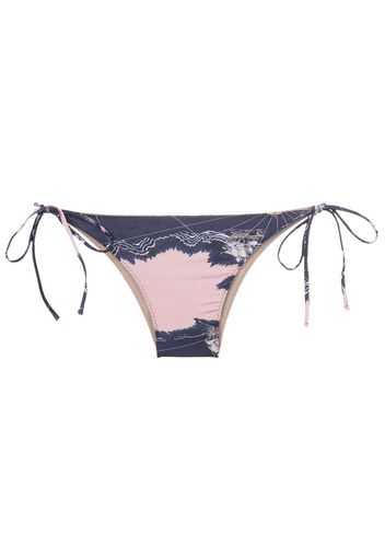 Clube Bossa Slip bikini Chapin con stampa grafica - Blu