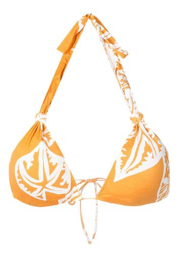 Clube Bossa Top bikini con stampa grafica - Arancione