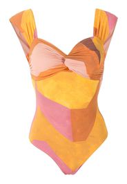 Clube Bossa Costume intero Margareta con ruches - Multicolore