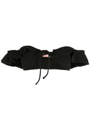 Clube Bossa Slip bikini con ruches - Nero