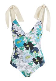 Clube Bossa Costume intero a fiori - Blu