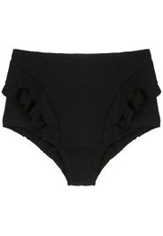 Clube Bossa Top bikini con ruches - Nero