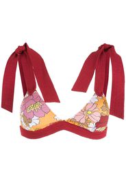 Clube Bossa Top bikini a fiori Loretta - Rosso