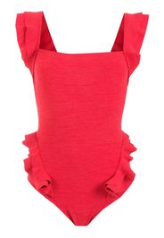 Clube Bossa Costume intero Barbette con ruches - Rosso