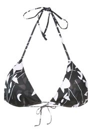 Clube Bossa Top bikini con stampa Chapin - Nero