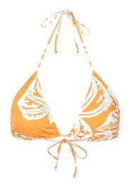 Clube Bossa Top bikini con stampa - Giallo