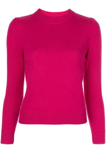 fitted round-neck jumper