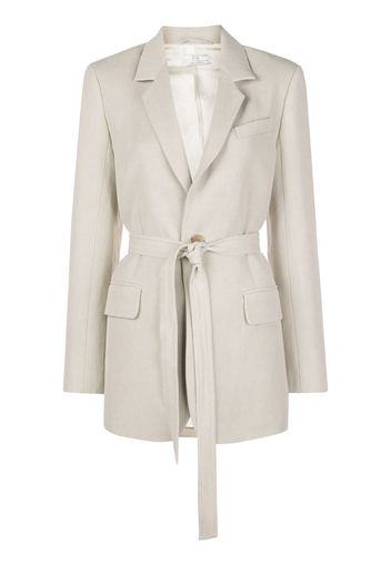 belted tie-waist blazer