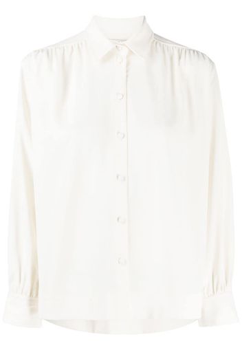 back pleated shirt