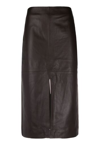 leather pencil skirt