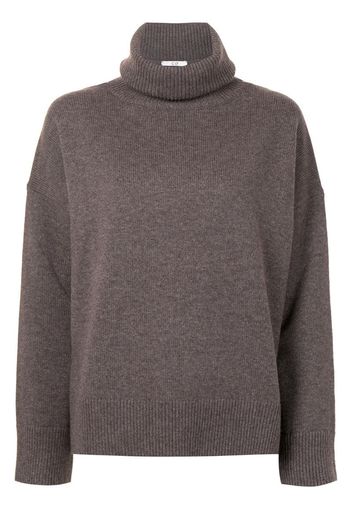 drop-shoulder turtleneck sweater