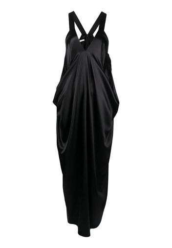 Co draped silk dress - Nero