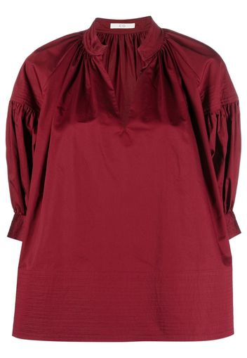 Co oversized puff sleeve top - Rosso