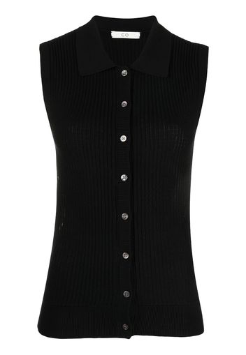 Co sleeveless silk cardigan - Nero