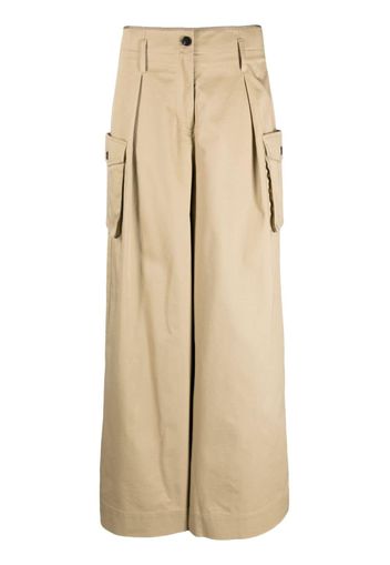 Co wide-leg cargo trousers - Toni neutri