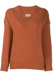 V-neck cashmere knit jumper