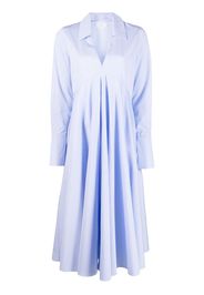 Co V-neck poplin midi dress - Blu