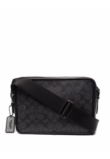 Coach monogram-print shoulder bag - Nero