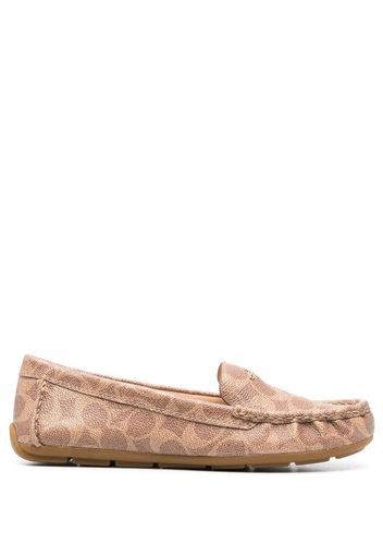 Coach logo-print slip-on loafers - Toni neutri