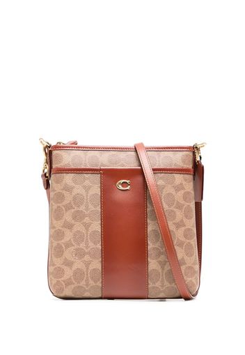 Coach Borsa a tracolla con monogramma Kitt - Marrone