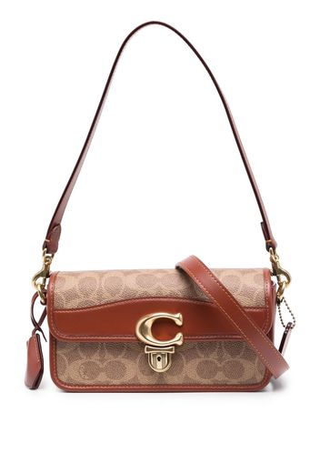 Coach Studio canvas shoulder bag - Marrone