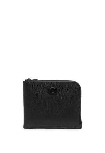 Coach tonal-logo grained-leather wallet - Nero