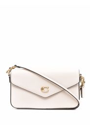 Coach logo-plaque leather crossbody bag - Toni neutri