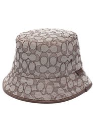 Coach Signature Jacquard bucket hat - Marrone