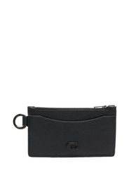 Coach tonal logo-plaque leather wallet - Nero