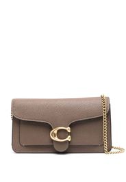 Coach Borsa a tracolla con placca logo - Marrone