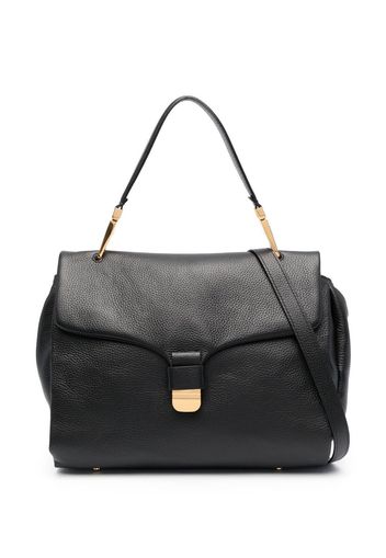 Coccinelle grained leather shoulder bag - Nero