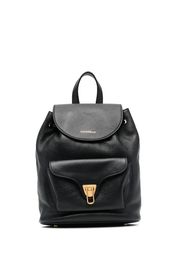 Coccinelle soft leather backpack - Nero