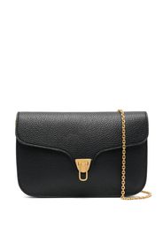 Coccinelle pebbled-textured crossbody bag - Nero