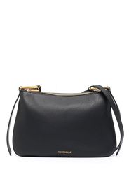 Coccinelle pebbled leather crossbody bag - Nero