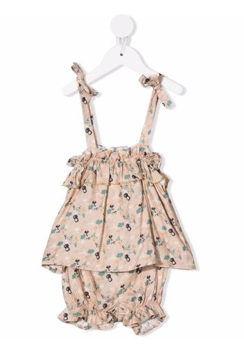 COCO AU LAIT bow tied romper - Toni neutri