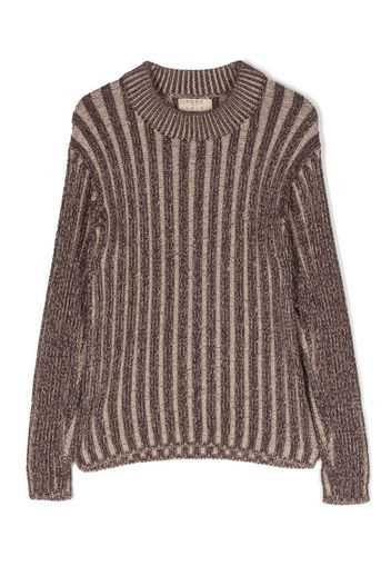 COCO AU LAIT chunky ribbed jumper - Marrone