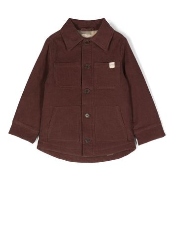 COCO AU LAIT patch-pocket corduroy shirt jacket - Marrone