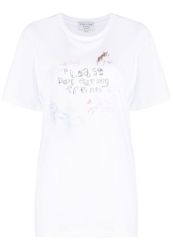 Collina Strada T-shirt con stampa grafica - Bianco