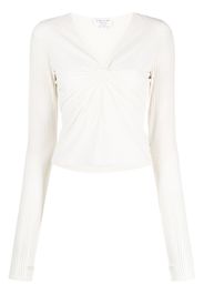 Collina Strada cut-out detailing v-neck top - Toni neutri