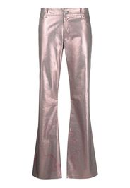 Collina Strada Pantaloni svasati metallizzati - Rosa